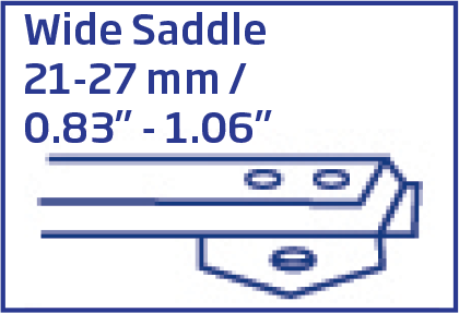 Wide Saddle 21-27 mm